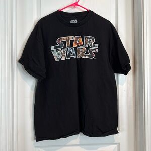 Star Wars Black Short Sleeve Graphic Tee